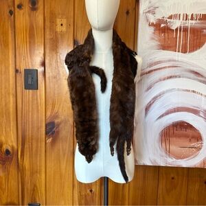 Vintage Brown MINK Fur Stole